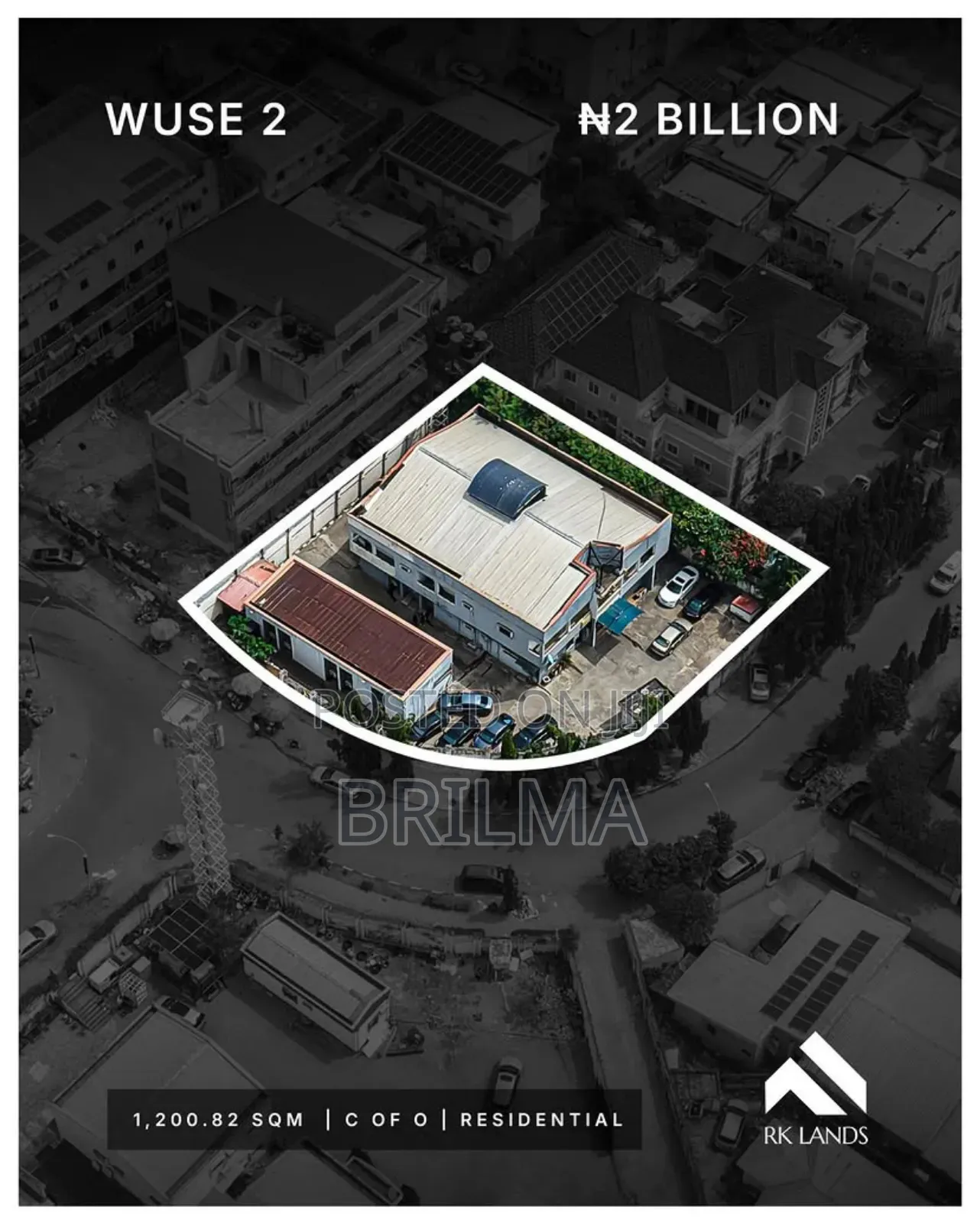 1200 SQM Land in Wuse 2 for Sale in Wuse 2