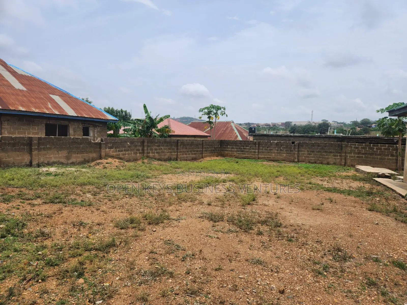A Fenced Cut-Out Plot of Land in Odo Ona