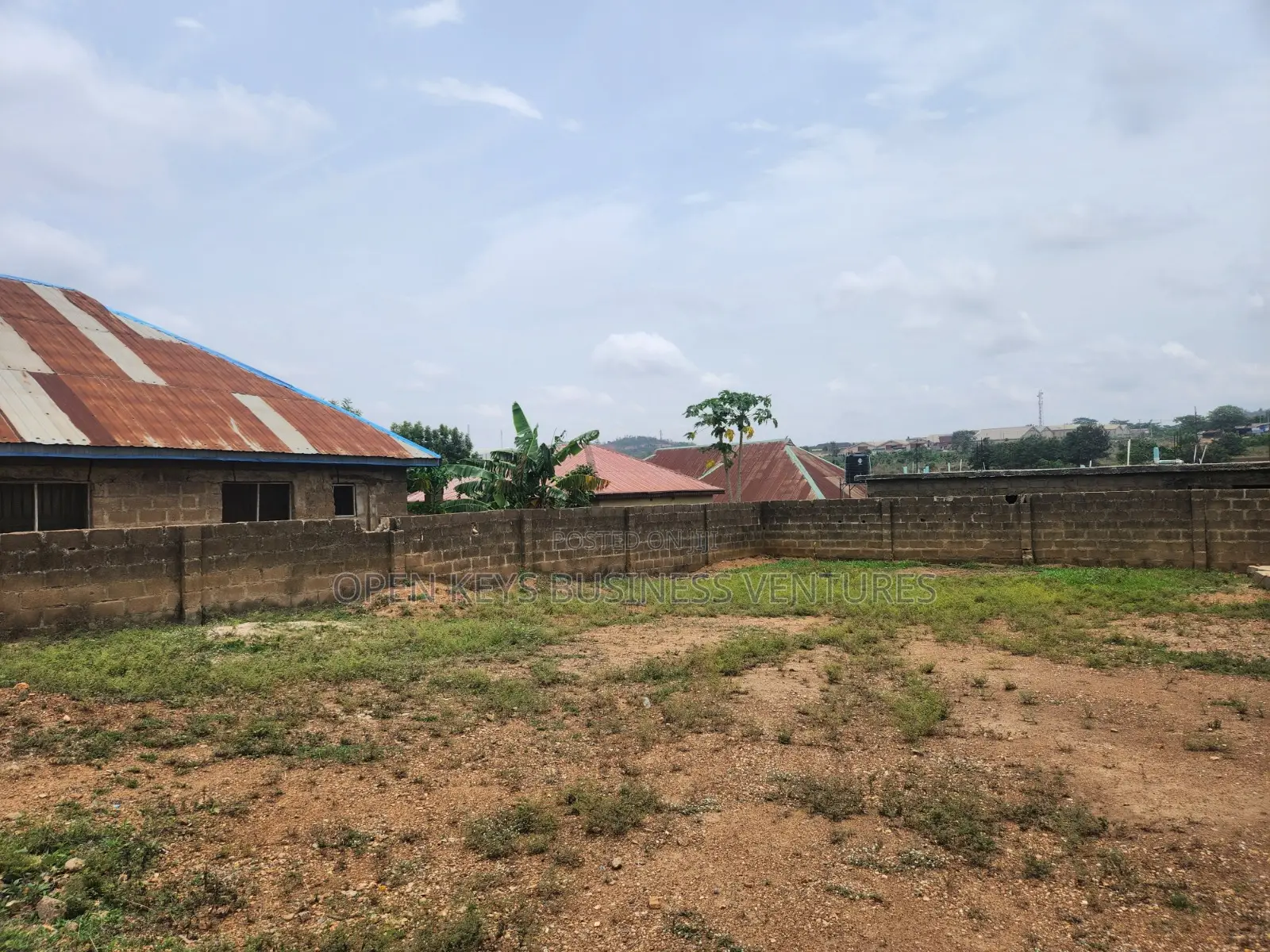 A Fenced Cut-Out Plot of Land in Odo Ona