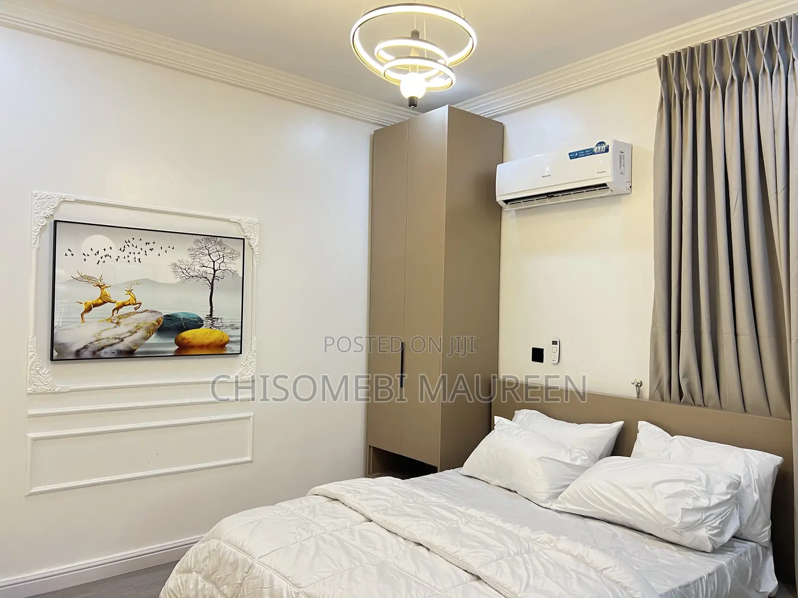 Elegantly Furnished Studio Apartment With a Kitchenette in Wuye