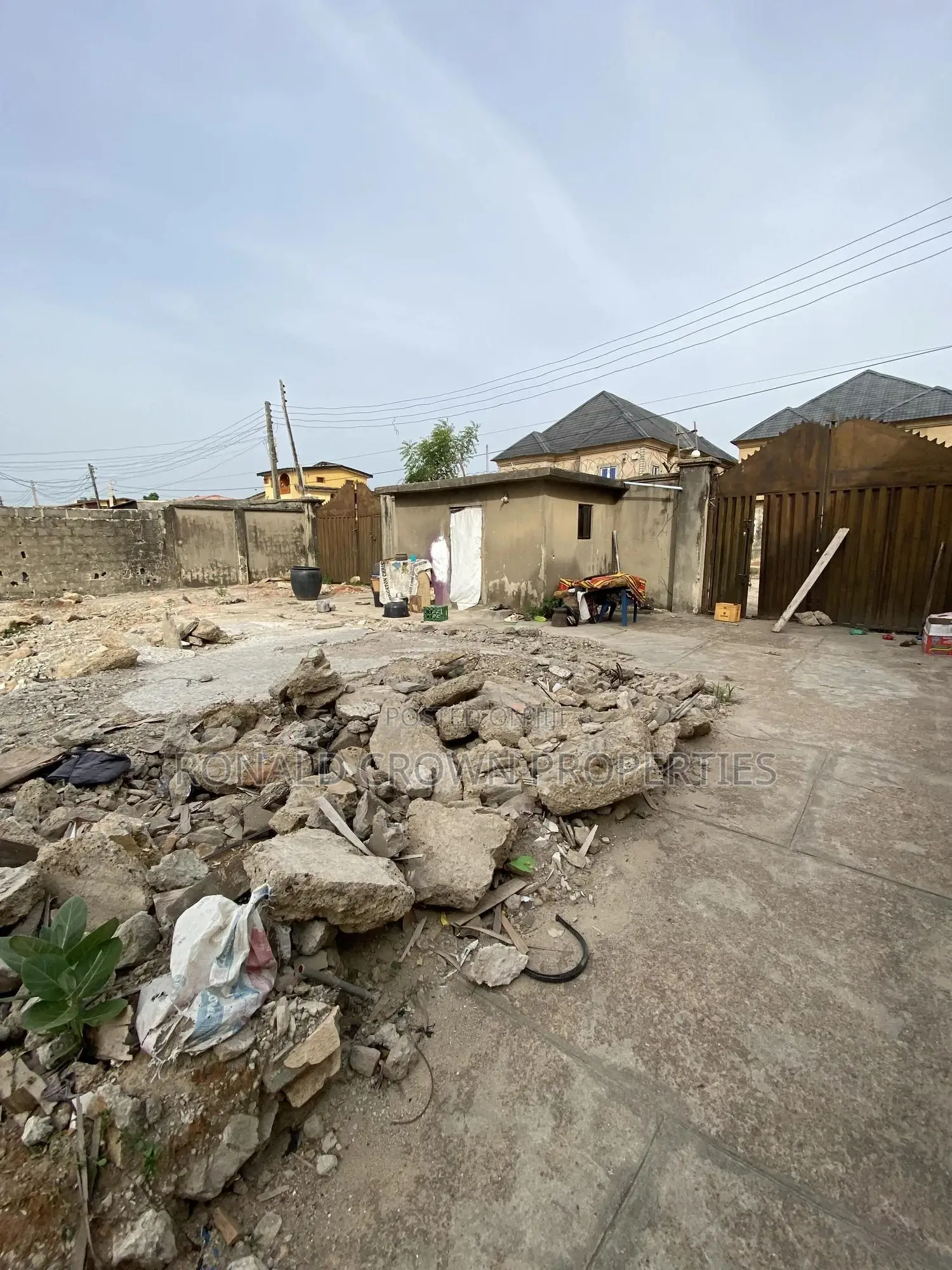 Complete Dry , Fenced and Gated Full Plot of Land at Ago Palace, Isolo in Ago Palace