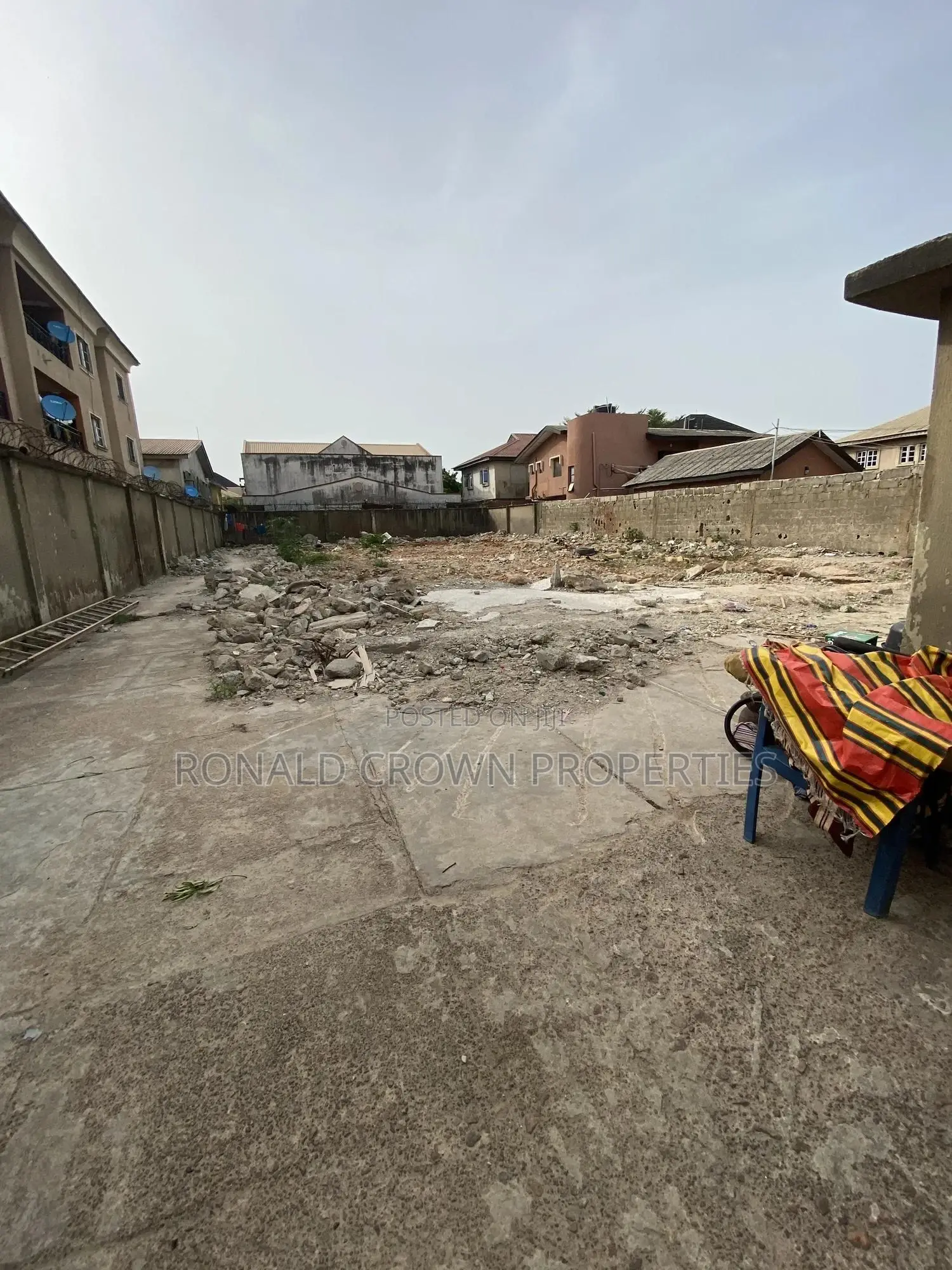 Complete Dry , Fenced and Gated Full Plot of Land at Ago Palace, Isolo in Ago Palace