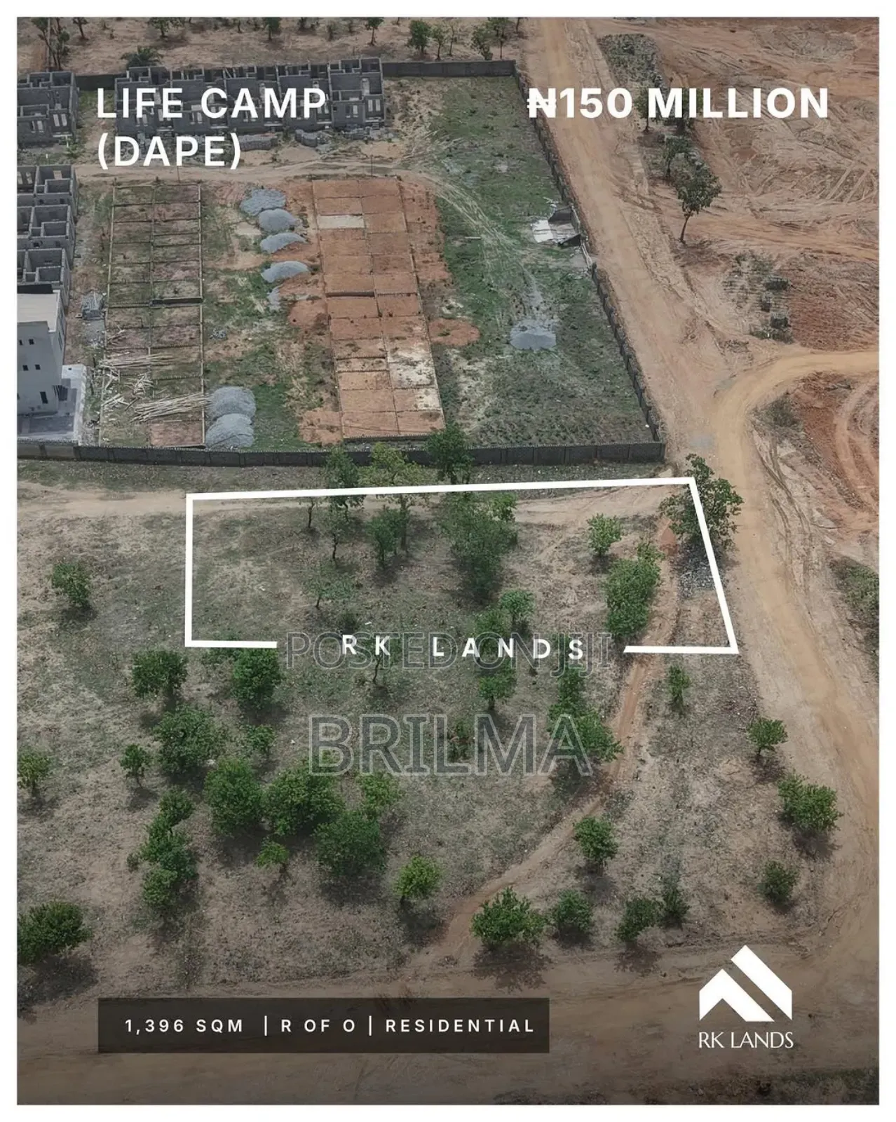 1400sqm Land in Lifecamp(Dape) for Sale in Lokogoma