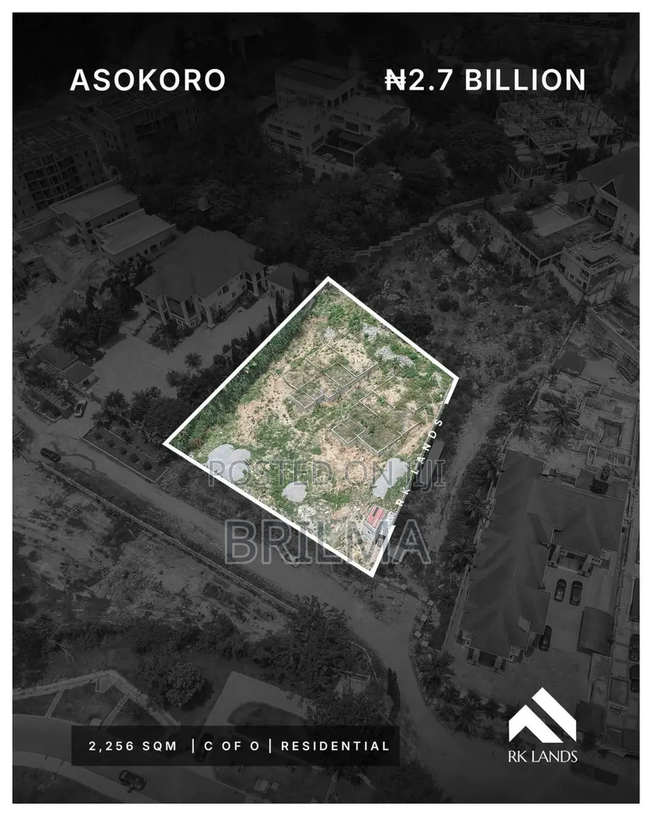 2256 SQM Land in Asokoro for Sale in Asokoro