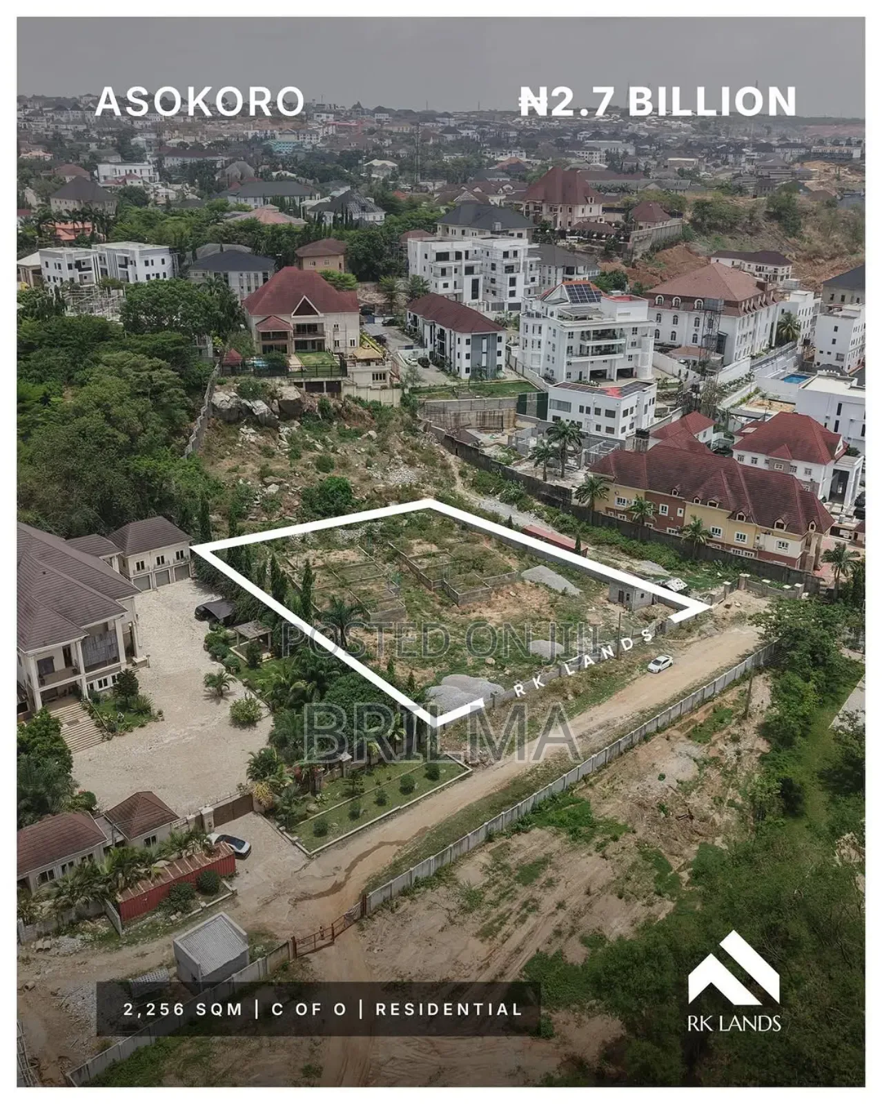 2256 SQM Land in Asokoro for Sale in Asokoro