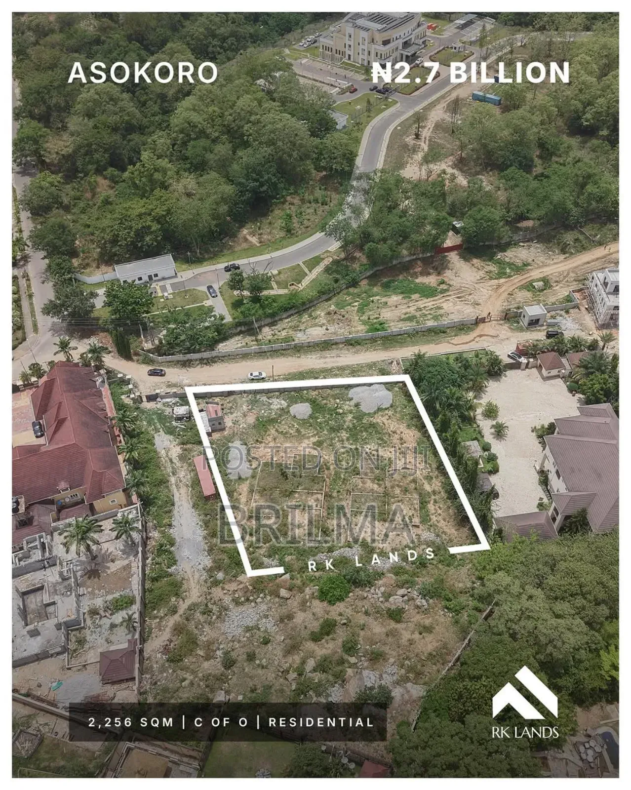 2256 SQM Land in Asokoro for Sale in Asokoro