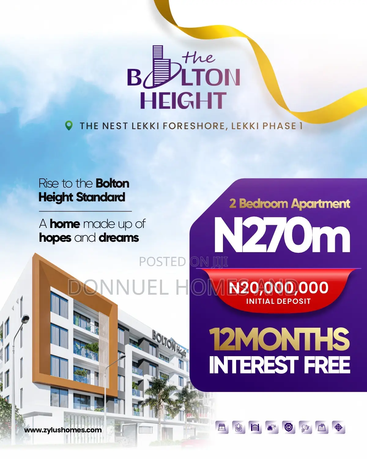 2bdrm Apartment in Bolton Height, Lekki Phase 1 for sale in Lekki Phase 1