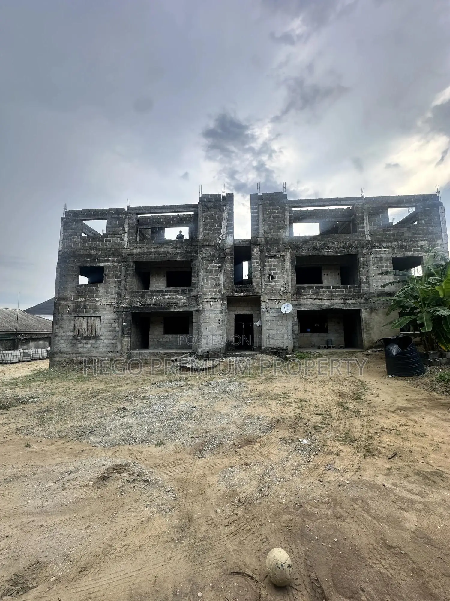 12-Units of Uncomplete 2-Bedroom Apartments for Sale in Port Harcourt in Elelenwo
