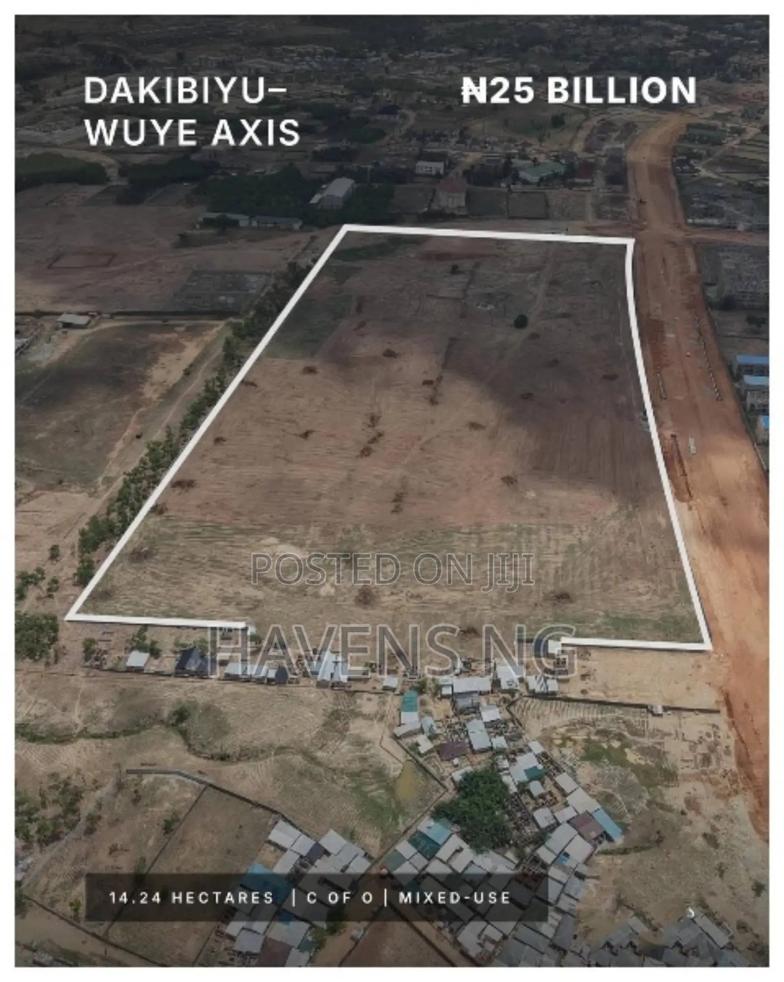 Wuye / Dakibiyu • 14.24 Hectares • ₦25 Billion • Cofo • Mixed-Use in Dakibiyu
