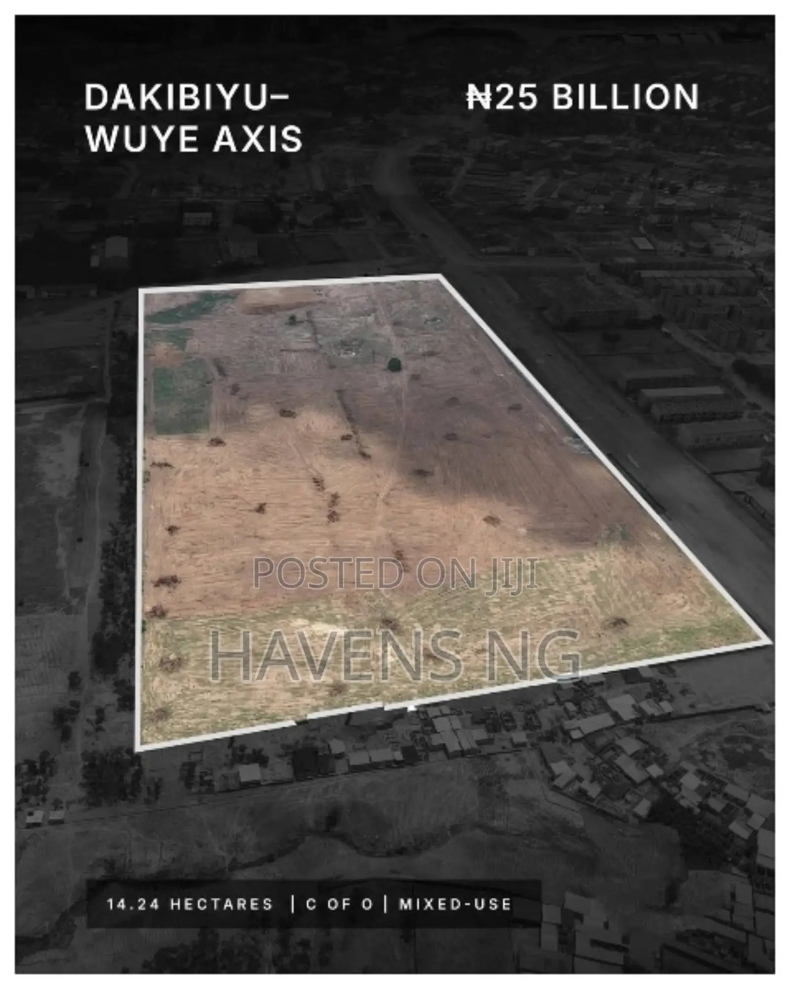 Wuye / Dakibiyu • 14.24 Hectares • ₦25 Billion • Cofo • Mixed-Use in Dakibiyu