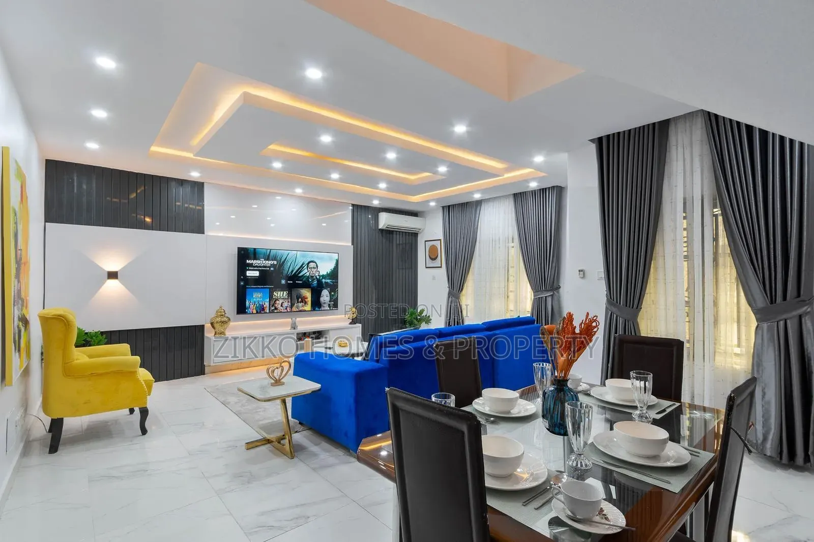 Furnished 3bdrm Townhouse / Terrace for rent in Abraham Adesanya Estate