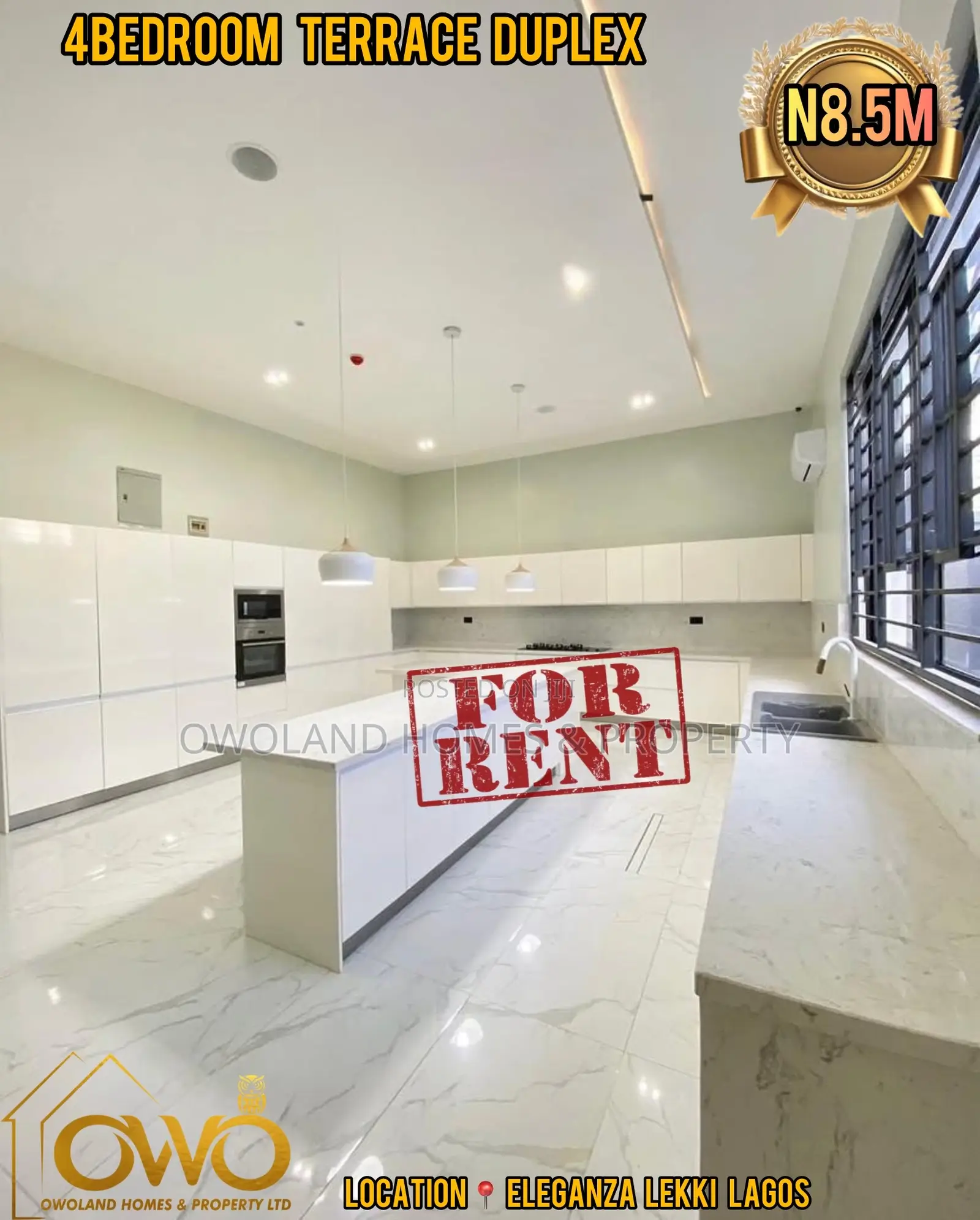 4bdrm Duplex in Eleganza Lekki Lagos for rent in Lekki Expressway