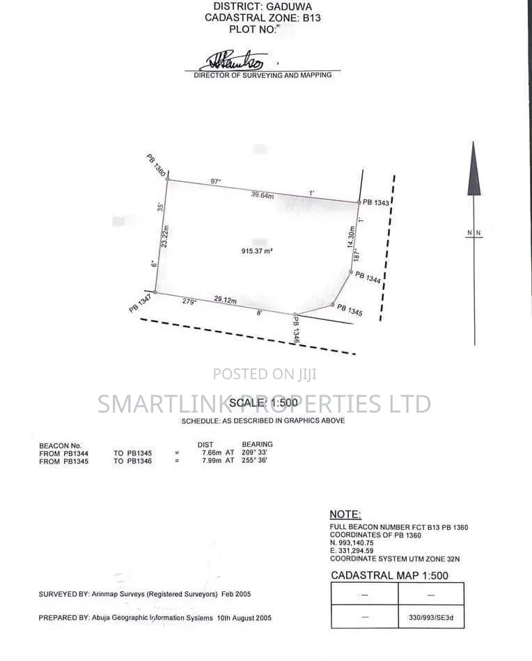 915 SQM Land for Sale in Gaduwa Abuja in Gaduwa