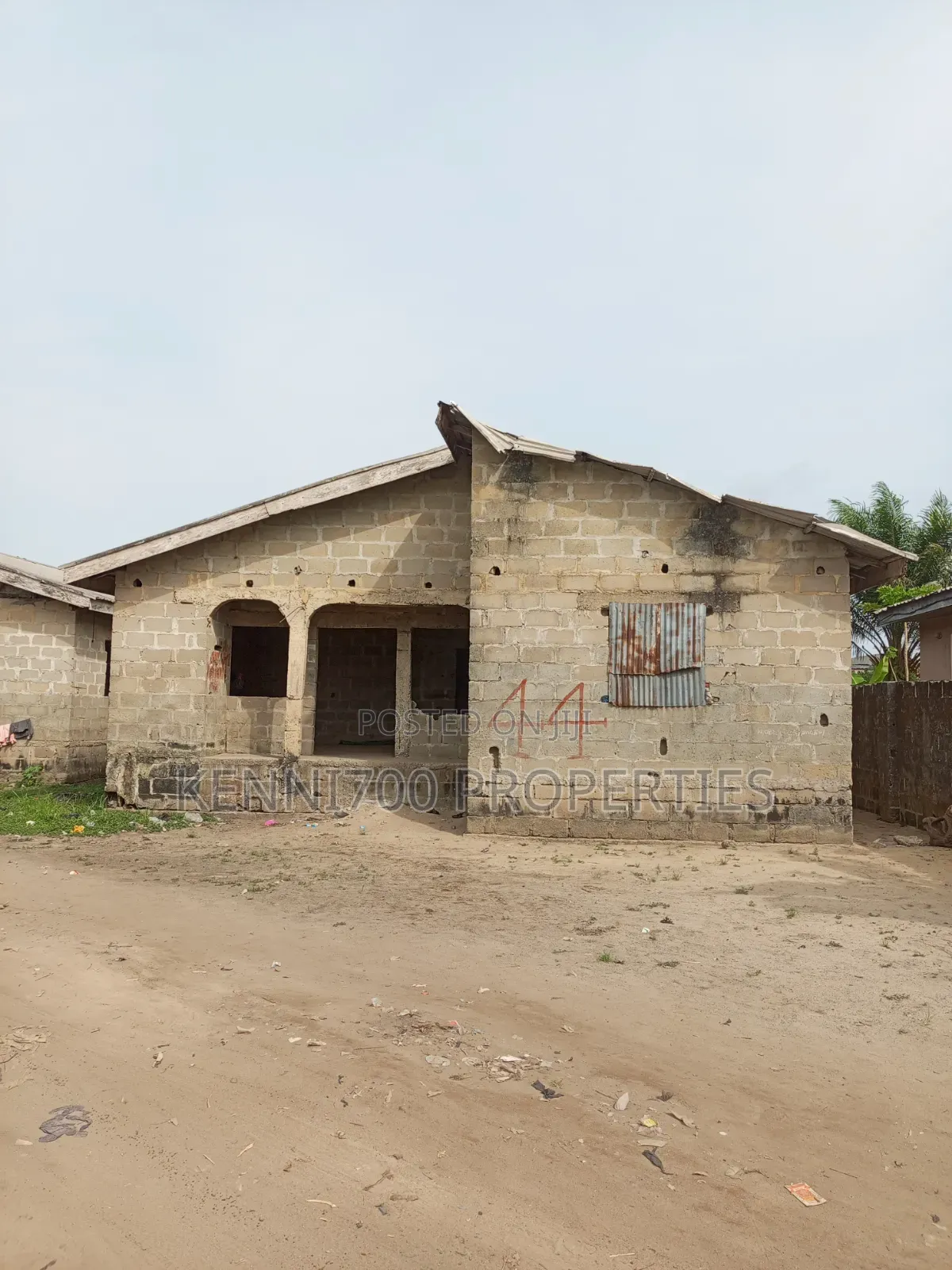 3 Bedroom Bungalow Carcass in Ibeju in Igando-Oloja