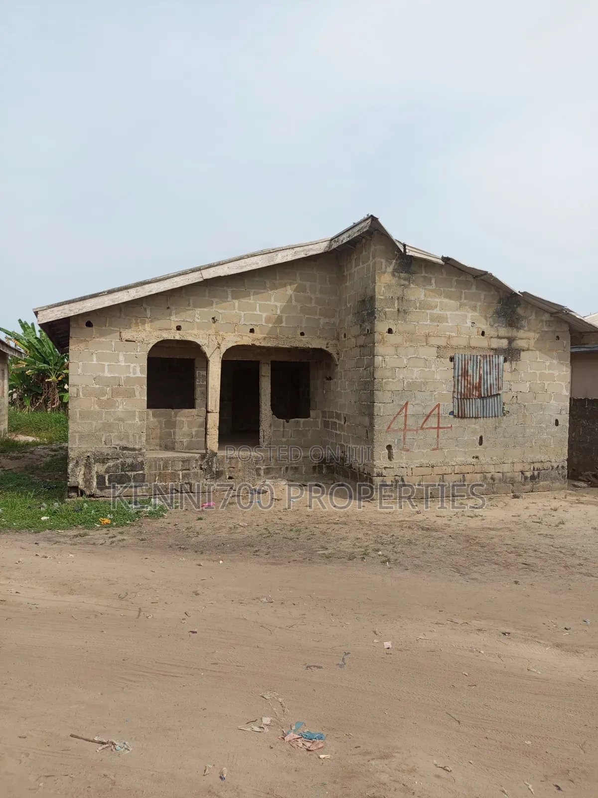 3 Bedroom Bungalow Carcass in Ibeju in Igando-Oloja