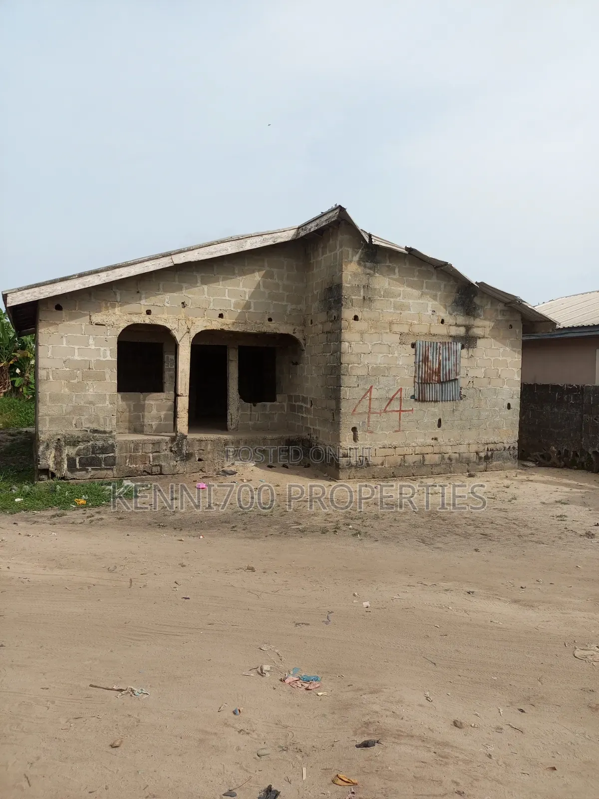 3 Bedroom Bungalow Carcass in Ibeju in Igando-Oloja