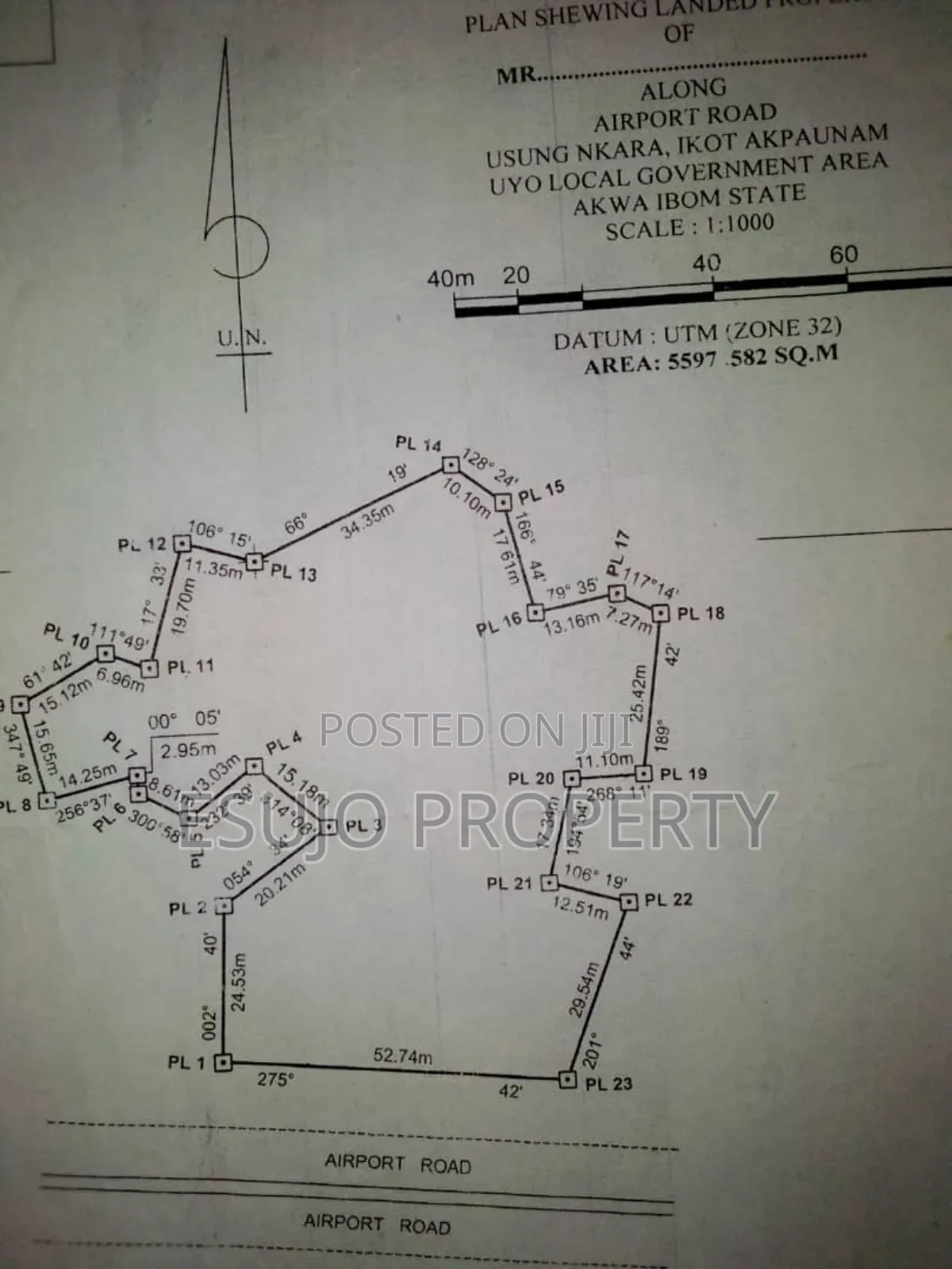 Land at Airport Road for Sale in Uyo
