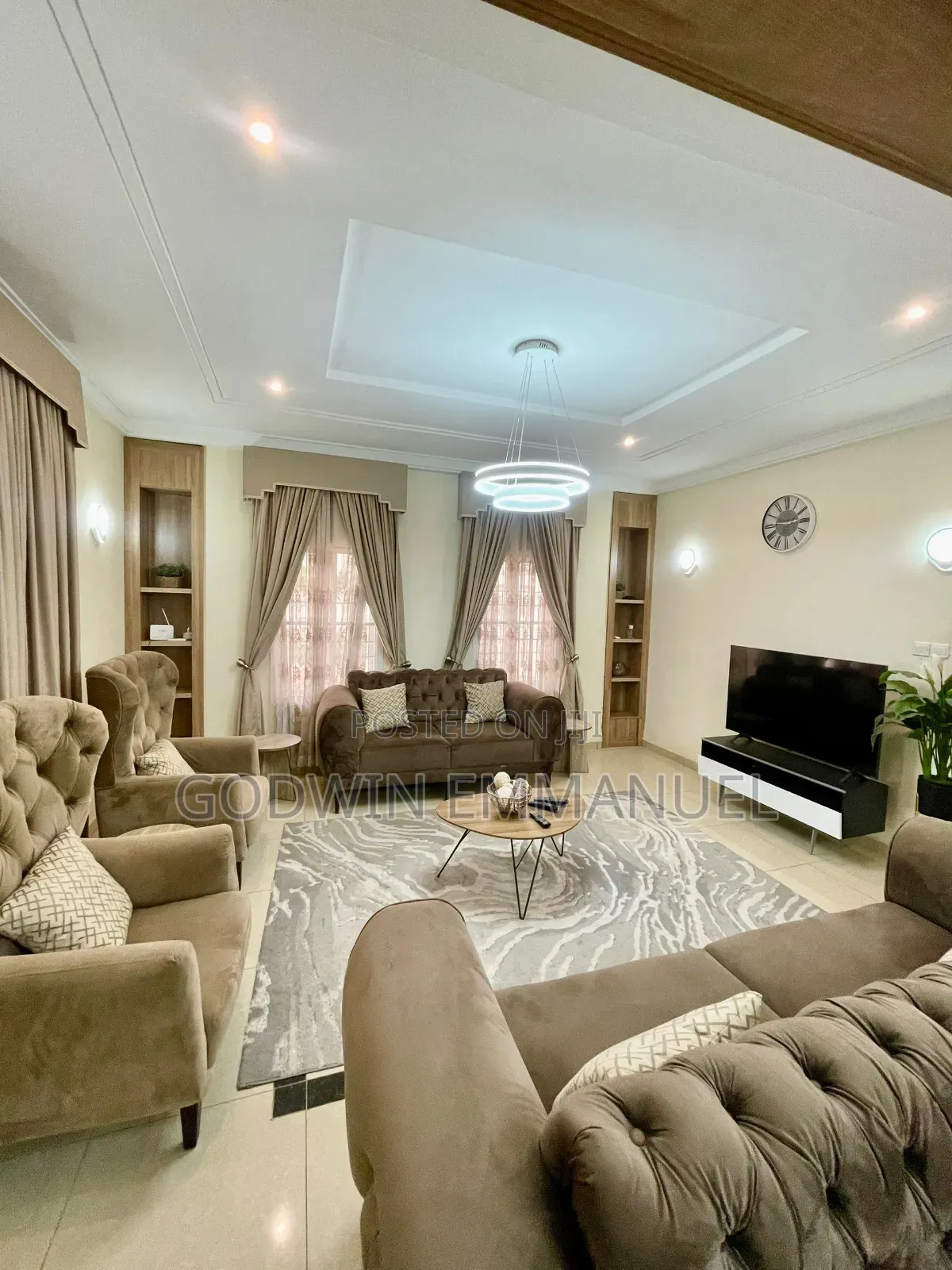 Furnished 3bdrm Block of Flats in Diplomatic Zone, Katampe Extension in Katampe Extension