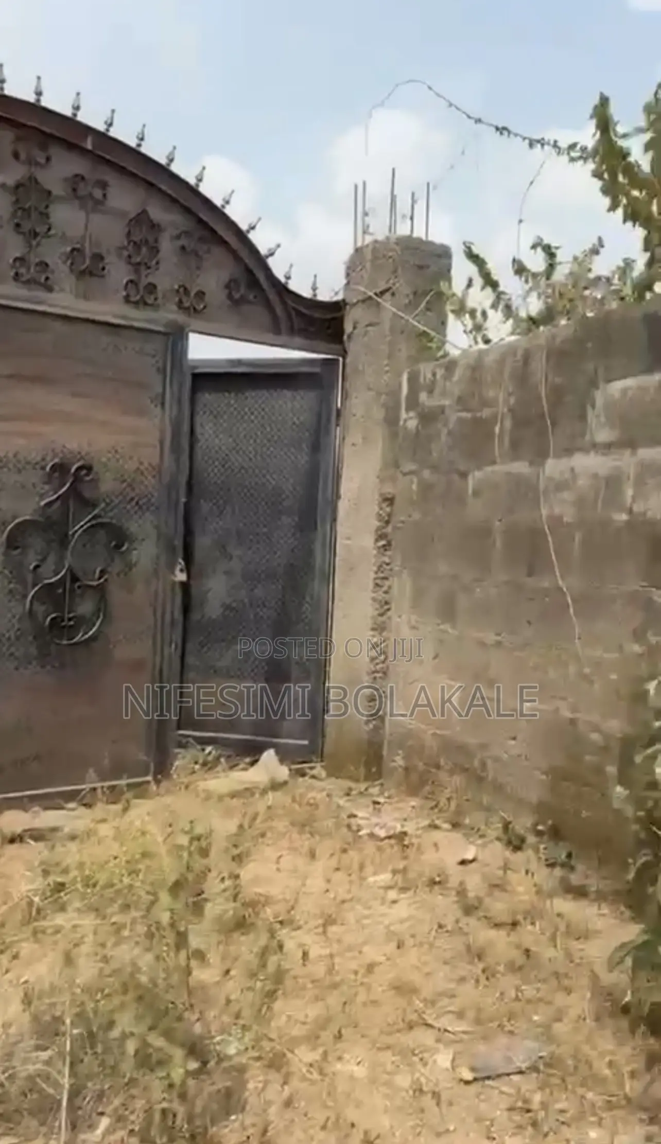 Well Fenced and Gated 2 Plot of Land With an Uncompleted 4bedroom Flat in Akala Express