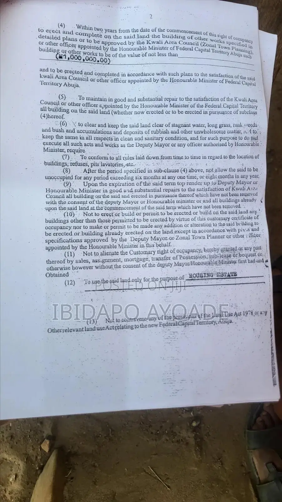 Hot 50 Hectares Housing Estate on Express Road Kwali in Kwali