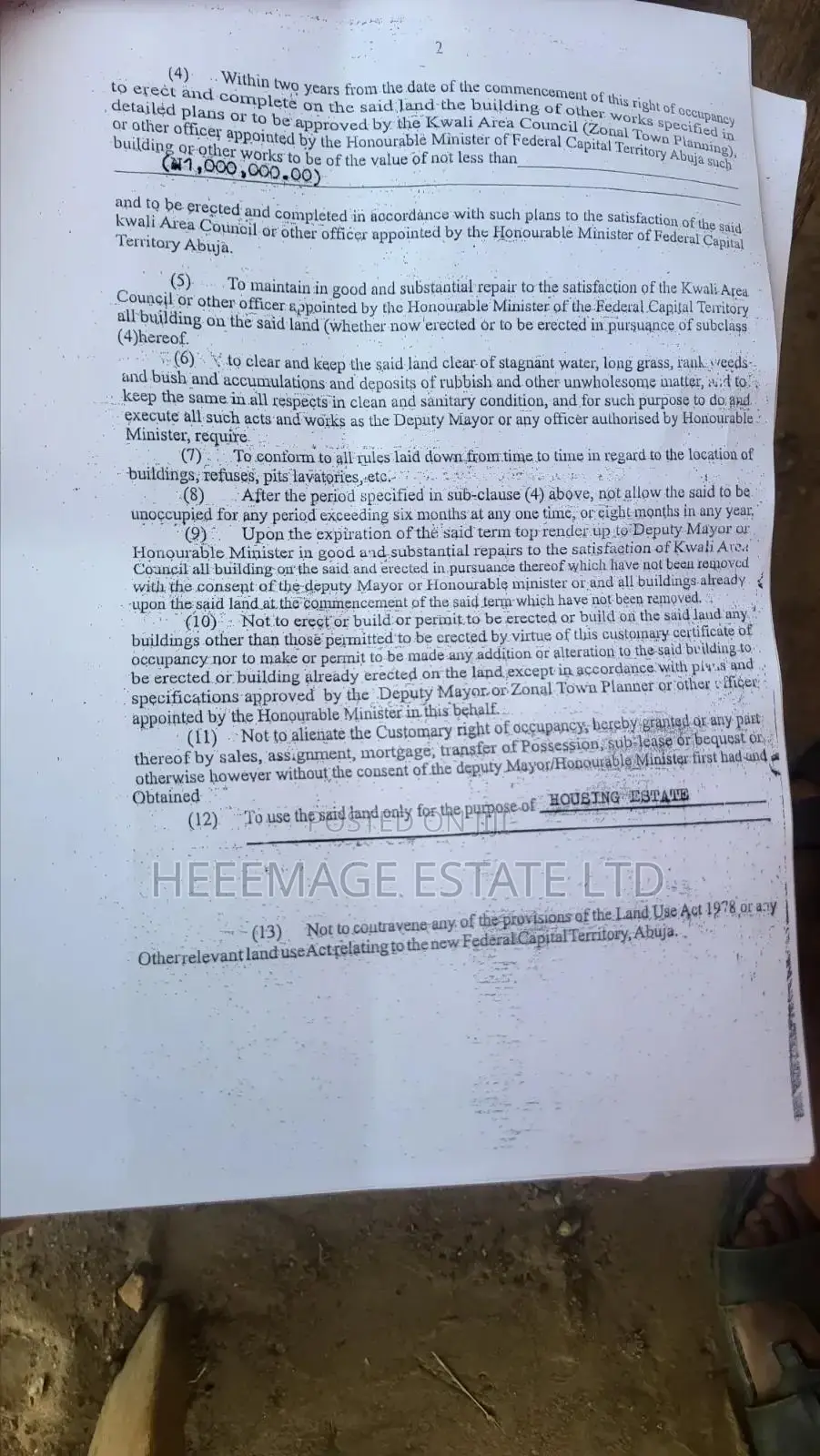 Hot 50 Hectares Housing Estate on Express Road Kwali in Kwali