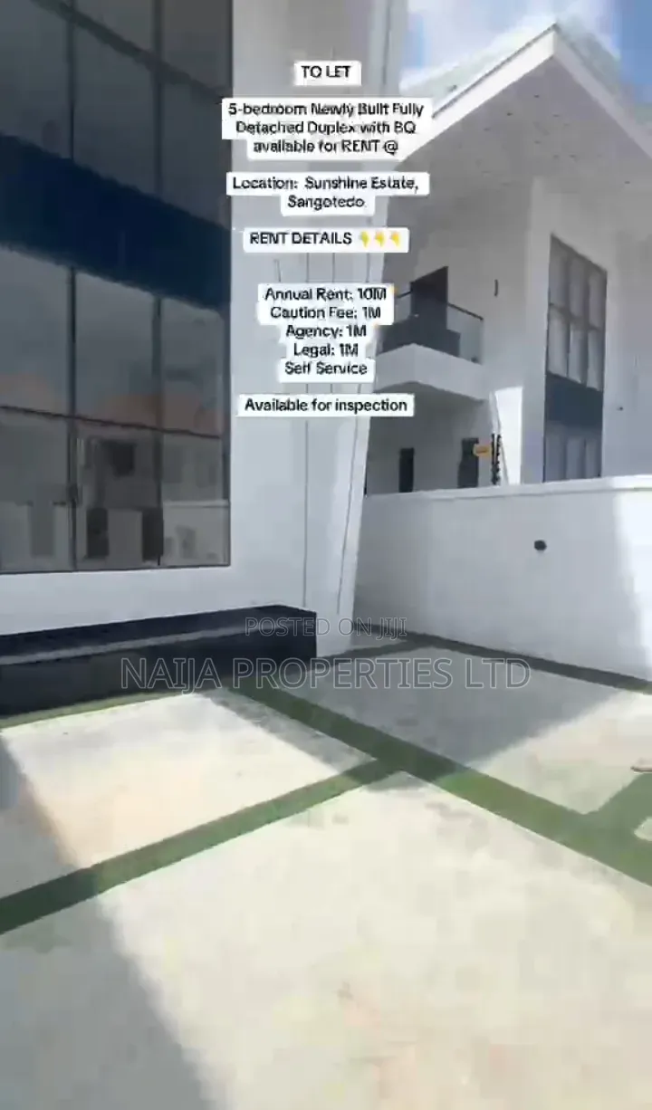 5bdrm Duplex in Blenco, Sangotedo for rent in Sangotedo