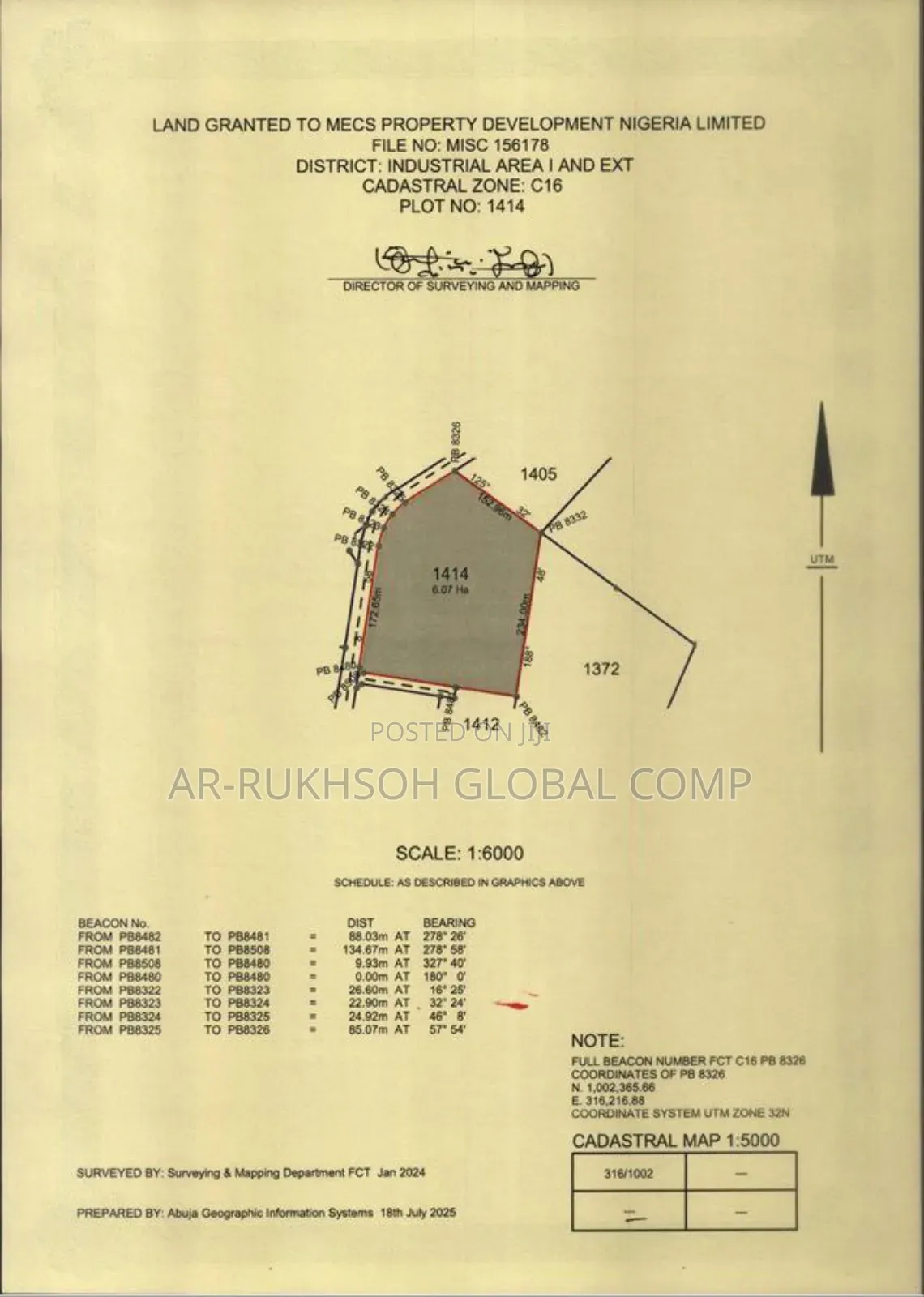 6.07hectares Mixed Use Comprehensive Development Land in *Idu in Idu