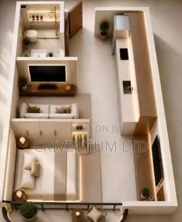 Very Spacious Studio Perfect for Airbnb in Guzape by Hmedix in Guzape District