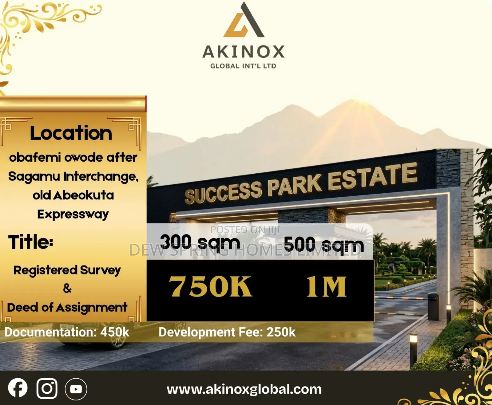 Success Park Estate in Obafemi-Owode