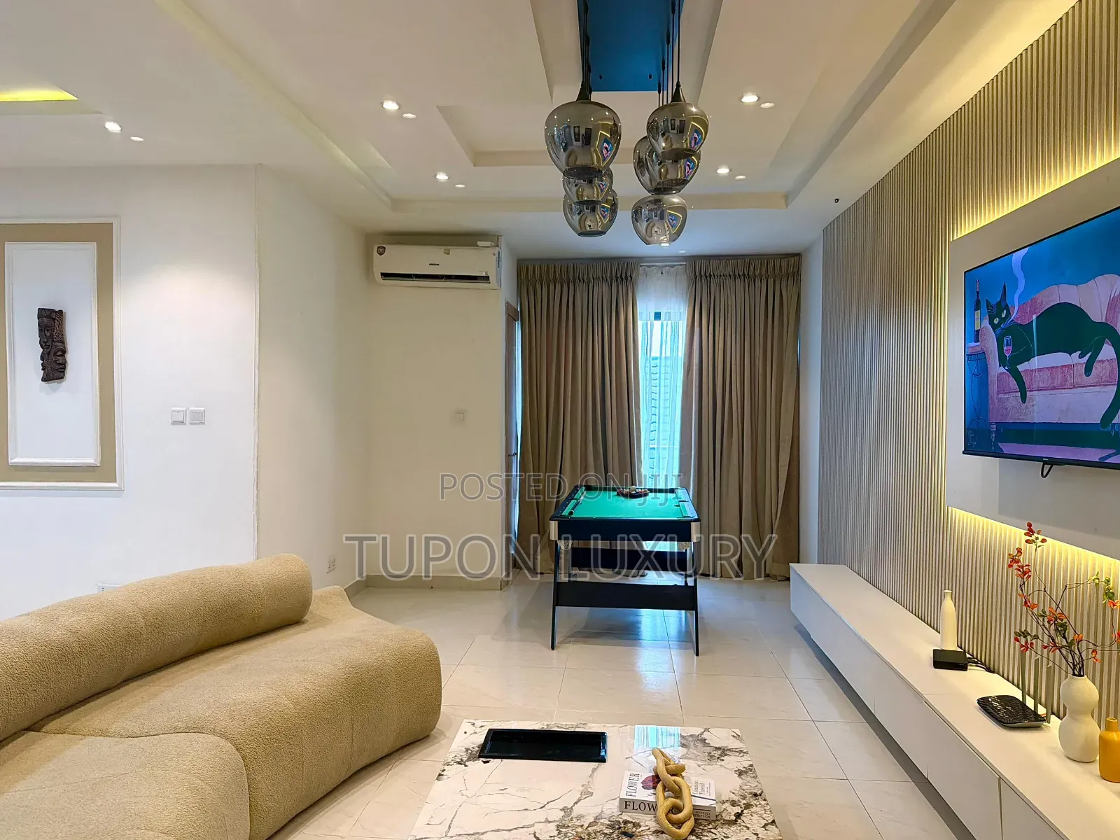 Luxury 2bedroom Apartment With Snooker, Rooftop Pool and Gym in Lekki Phase 1