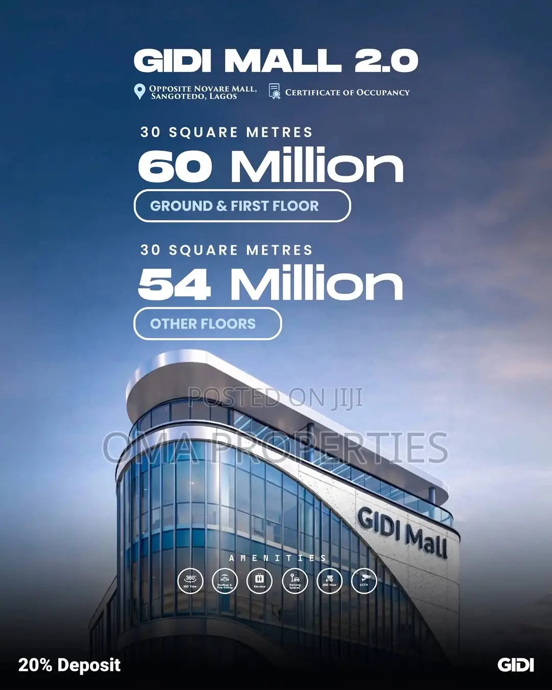 Own a Shop at Gidi Mall 2.0 Opposite Shoprite | 20% Initial Deposit in Sangotedo