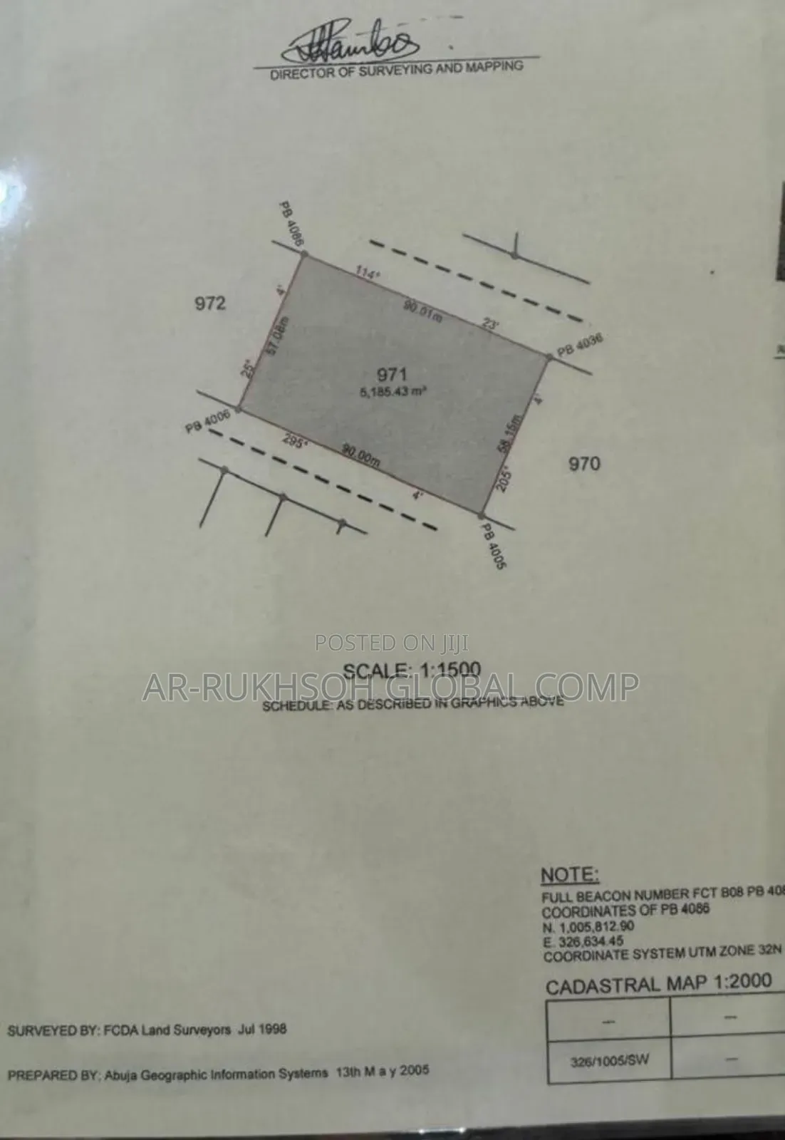 Strategic 5,185 SQM Residential Land at Jahi *For Sale* in Jahi
