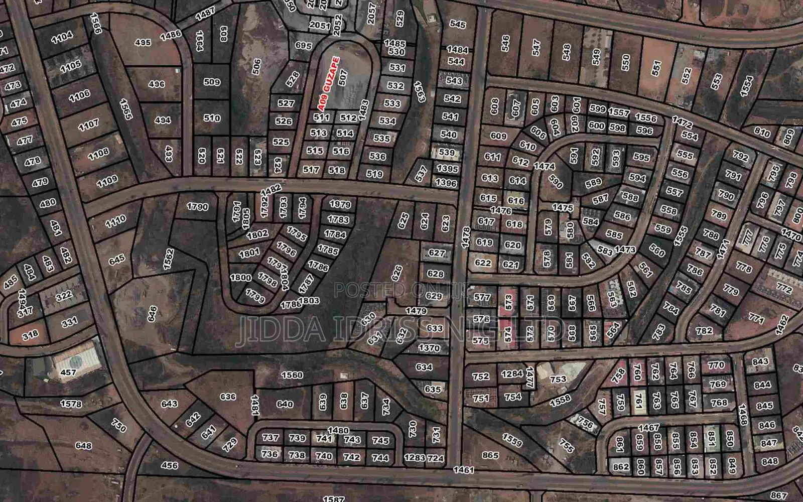 Prime Guzape Main Plot With C of O – 1,264sqm in Guzape District
