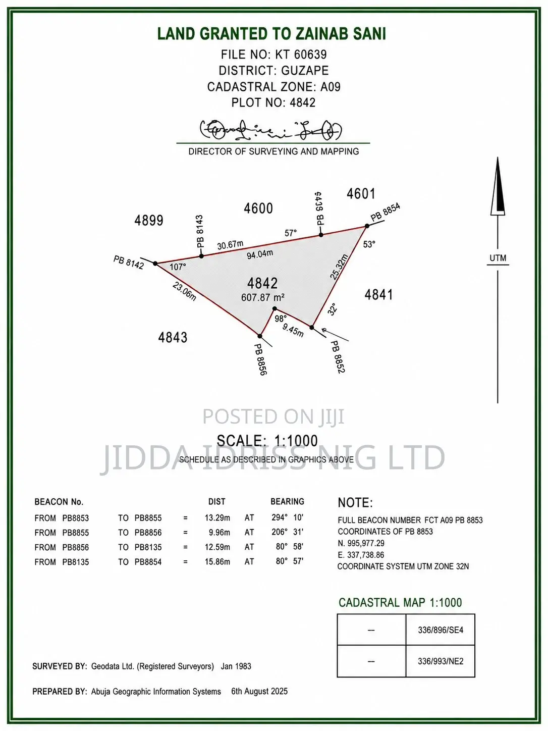 High Value Residential Plot in Guzape Main in Guzape District