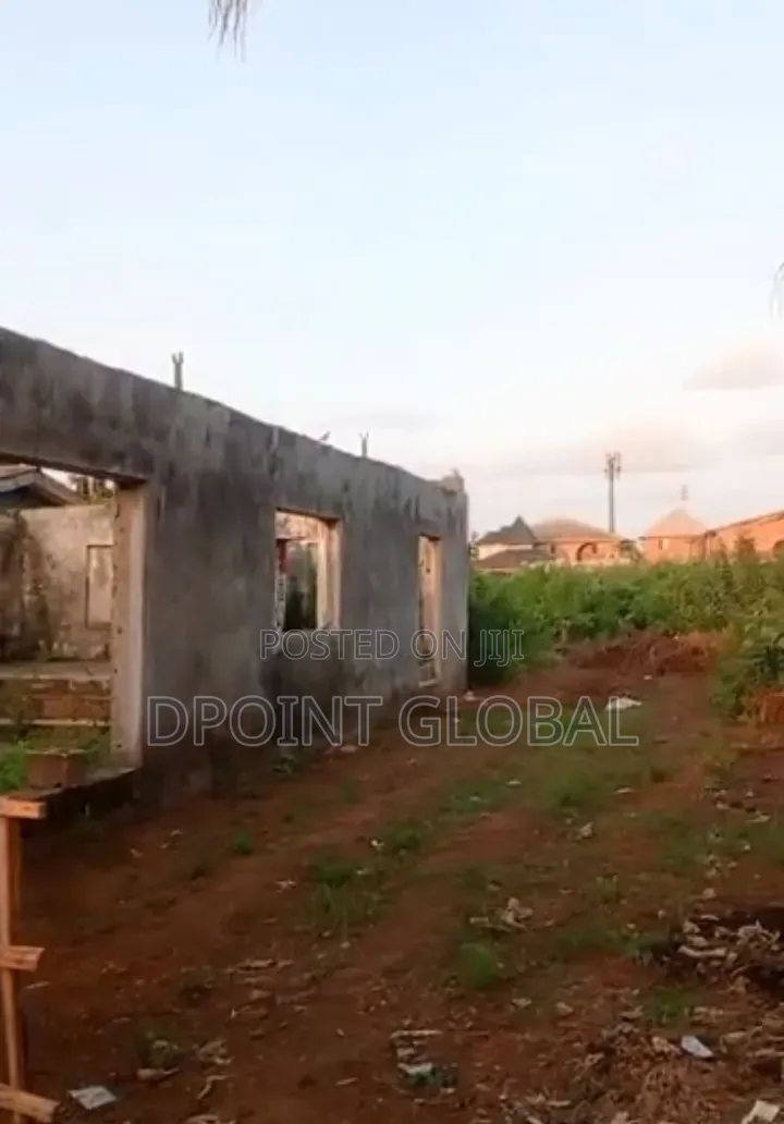 Half Plot of Land With Shops , Facing Road Construction in Ayobo in Ayobo