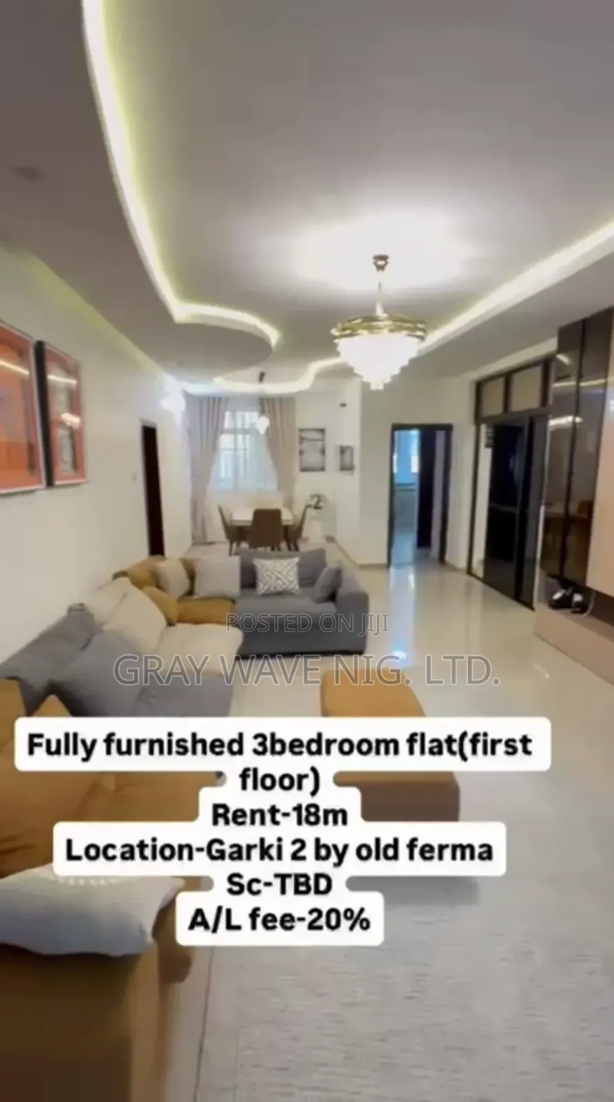 Furnished 3bdrm Block of Flats in Garki 2 for rent in Garki 2