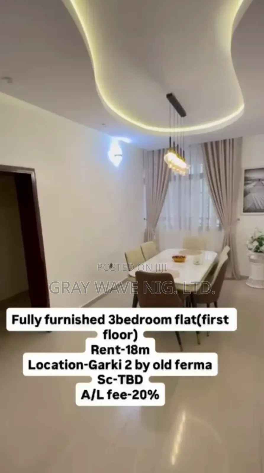Furnished 3bdrm Block of Flats in Garki 2 for rent in Garki 2