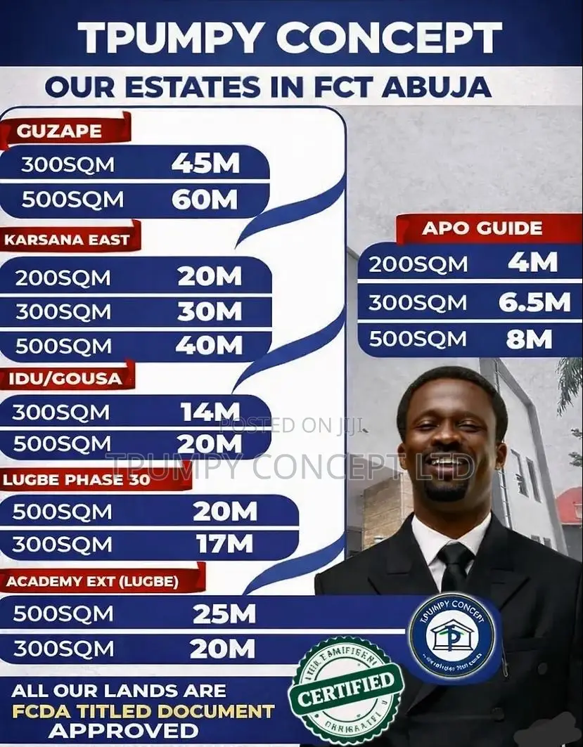 Tpumpy Abuja Premium Land Promo Ending Soon | Flexible Payment Plan in FHA