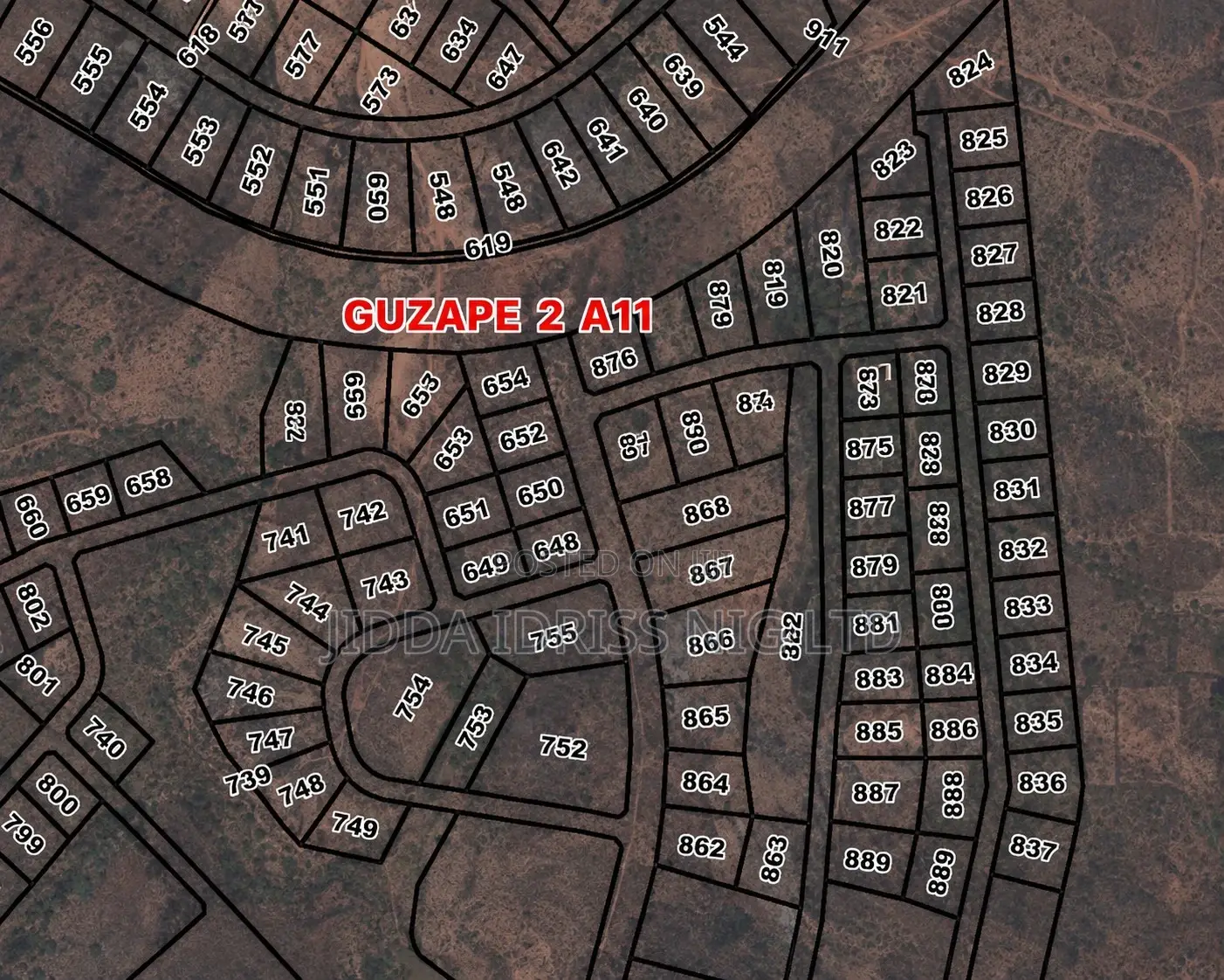 Direct Mandate: 1,881sqm Land In Guzape Ii Abuja in Guzape District