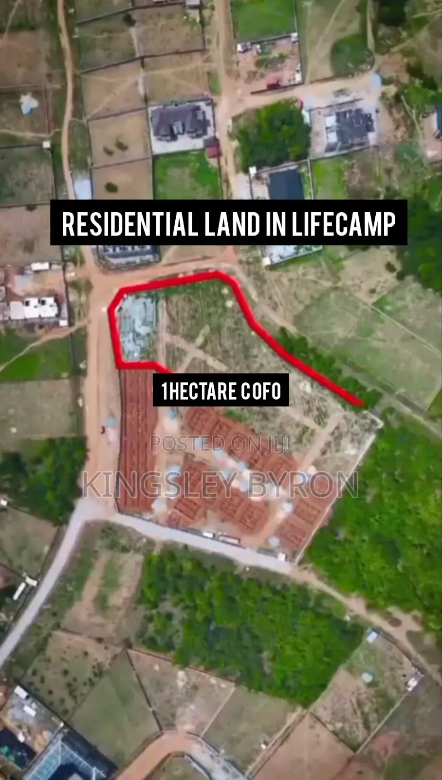 Fast Sale 1 Hectare Residential Land at the Heart of Life Camp in Life Camp