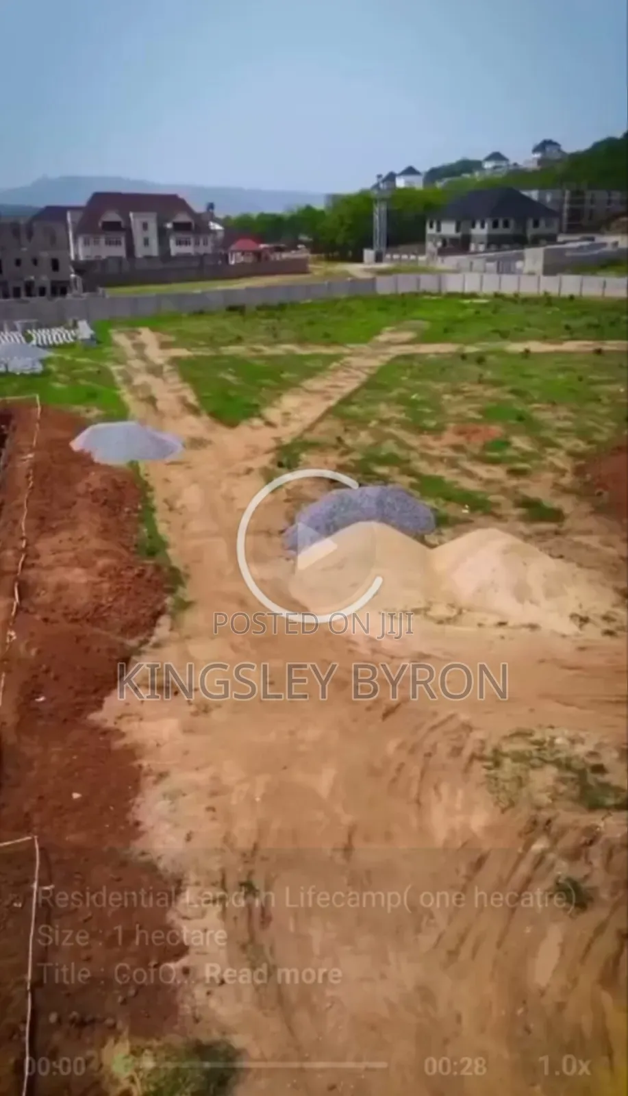 Fast Sale 1 Hectare Residential Land at the Heart of Life Camp in Life Camp