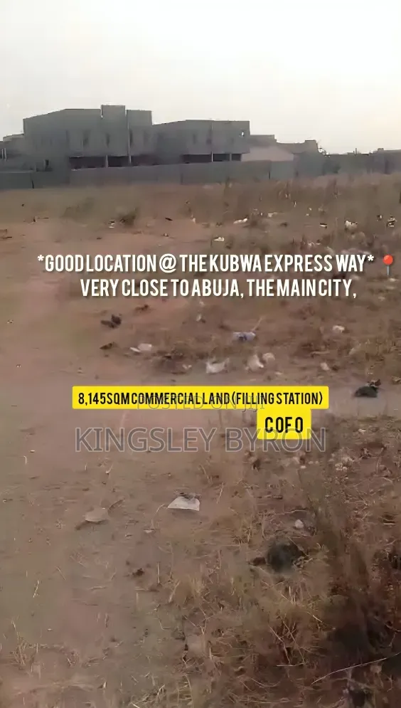 Perfect 8,145sqm at the Kubwa Express Way for Filling Station in Life Camp