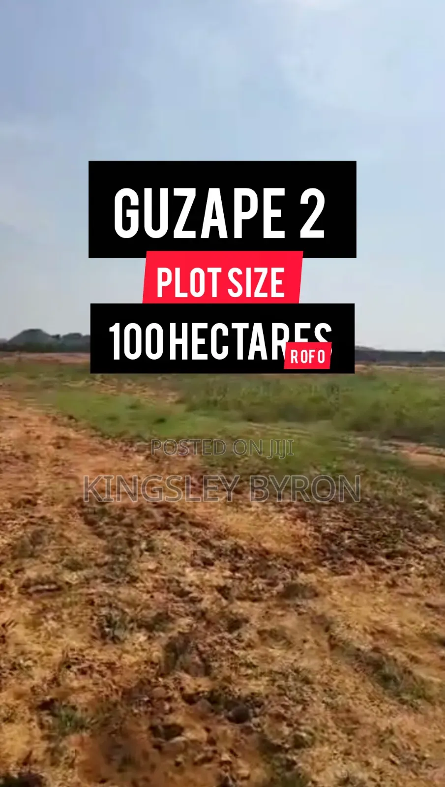  Fresh Guzape 2 100 Hectares
R of O in Guzape District