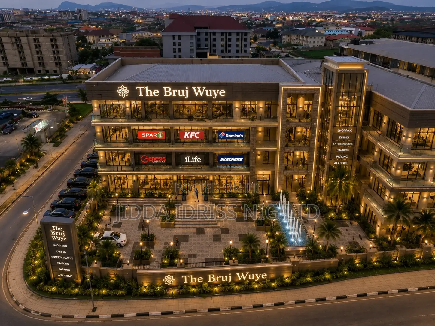 Luxury Commercial Plaza for Lease/Sale in Wuye Beside Wetland Hotel in Wuye