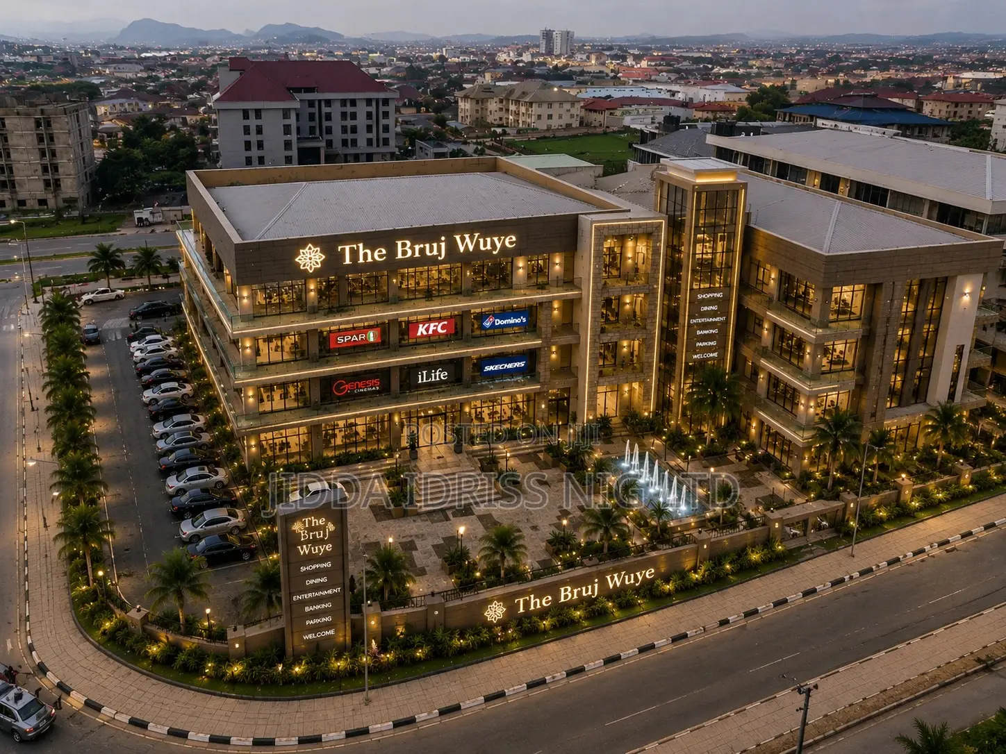 Luxury Commercial Plaza for Lease/Sale in Wuye Beside Wetland Hotel in Wuye