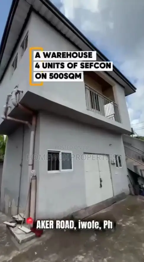 Warehouse With Four Units of Self Contain Apartments at Iwofe Road in Obio-Akpor