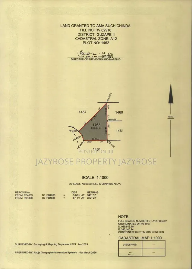 Guzape 2 Land for Sale in Guzape District