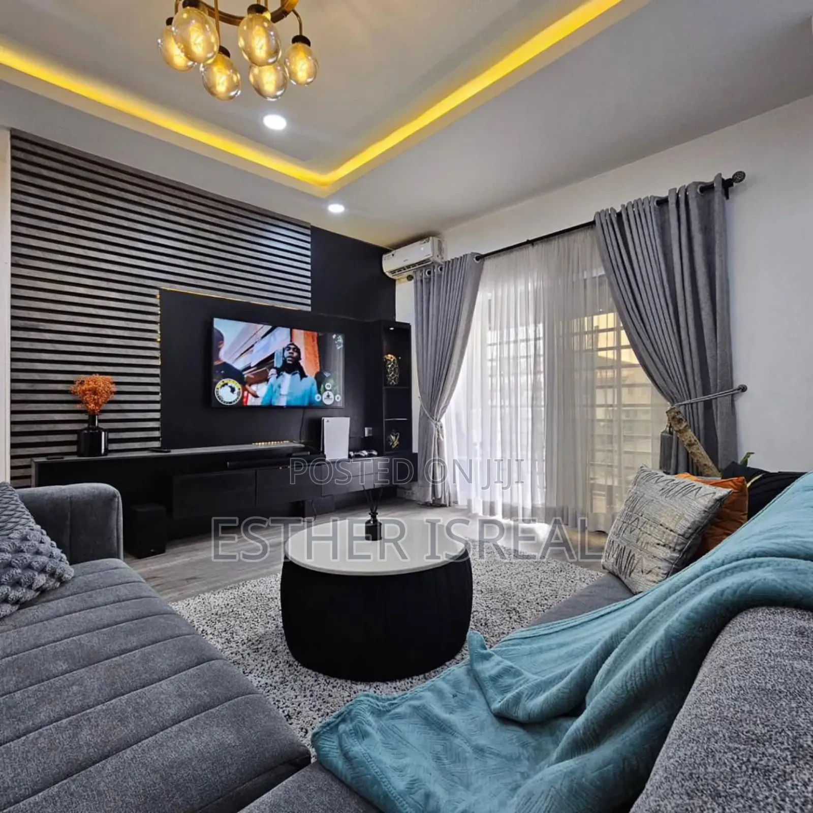 Gray 2 Bedroom Apartment Victor Island in Victoria Island
