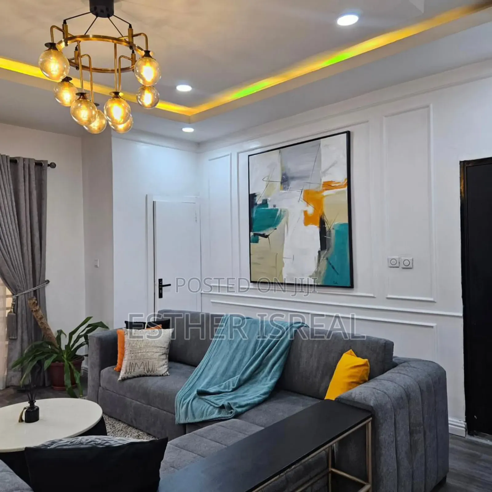 Gray 2 Bedroom Apartment Victor Island in Victoria Island