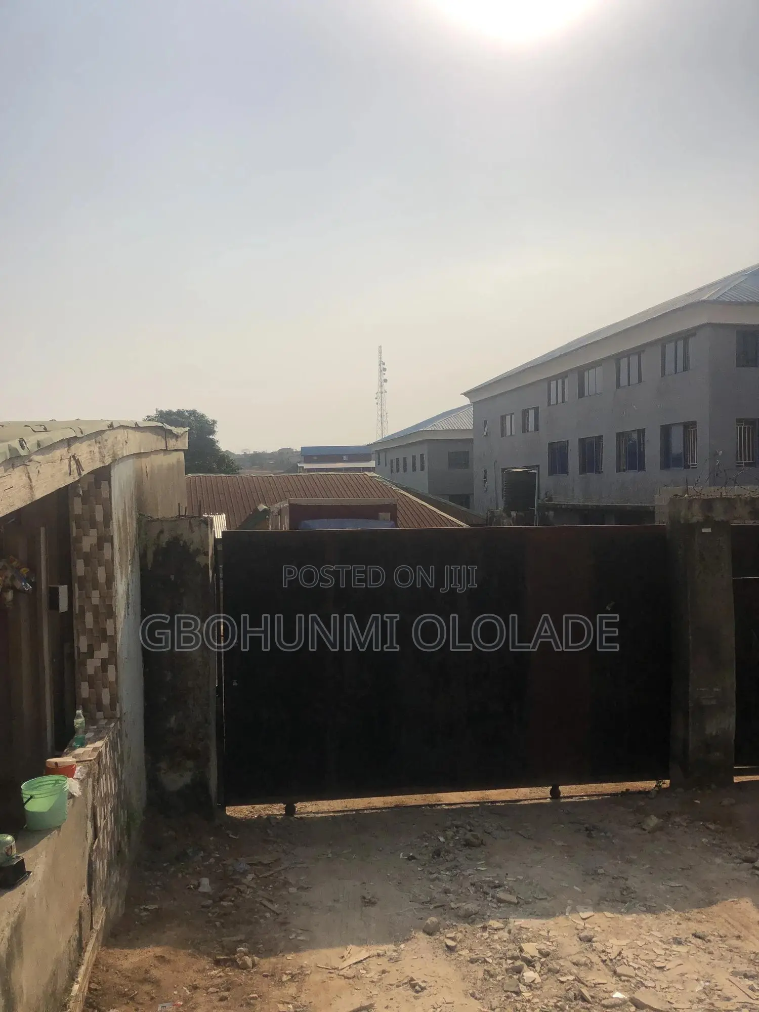 2 Plots With a 3-Bed Flat 2 Shops Facing the Major Road at Ginti. in Ijede / Ikorodu